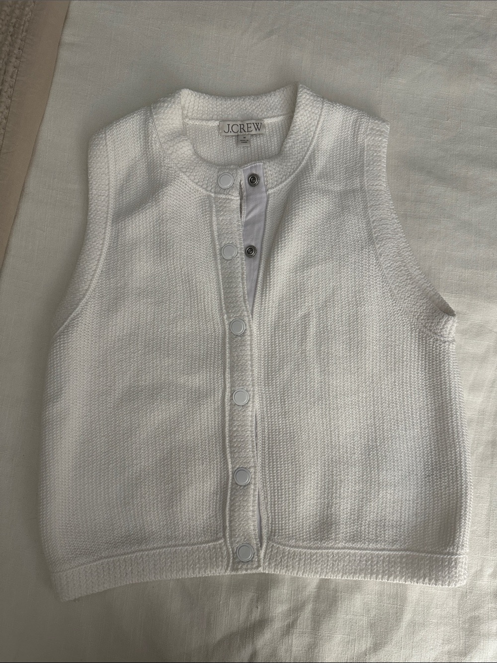 J.Crew Cropped Button Sweater Vest